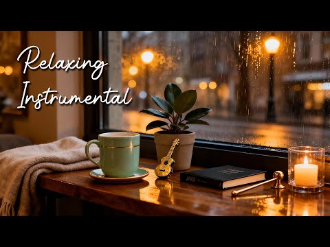 Smooth Night Jazz 🌧️ Relaxing Jazz Music Rainy Coffee Shop Ambience at Night