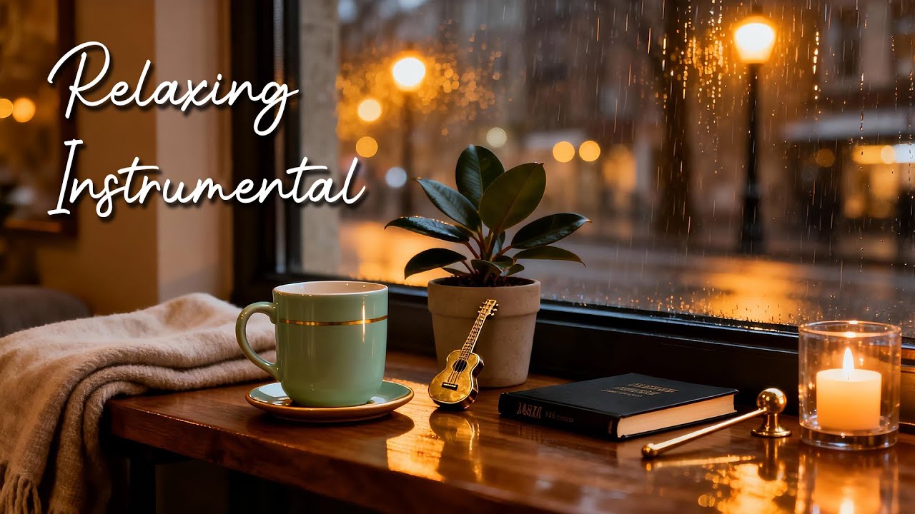 Smooth Night Jazz 🌧️ Relaxing Jazz Music Rainy Coffee Shop Ambience at ...