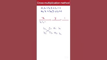 Cross multiplication method #icse9 #maths