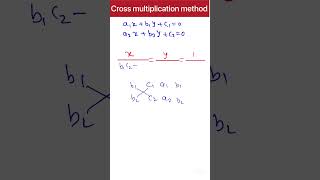 Cross multiplication method #icse9 #maths