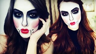 Ventriloquist Doll Halloween Makeup Tutorial