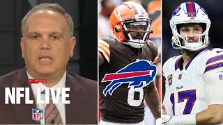 NFL LIVE | Elijah Moore is Josh Allen’s best offensive weapon - Tannenbaum: Bills can win Super Bowl