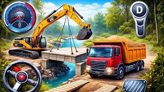 👷City Road Construction Simulator 3D 🚧 | Heavy Excavator & Truck - Android Gameplay screenshot 4