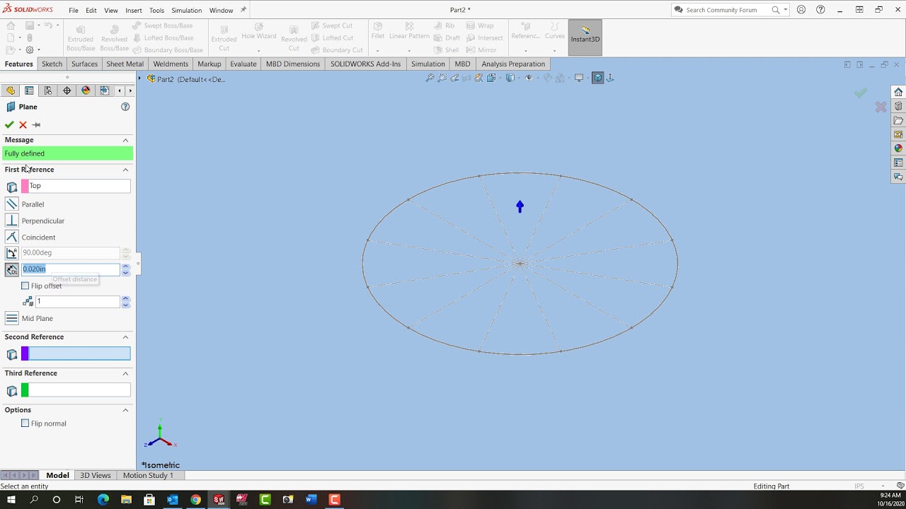 Curve Through Reference Points