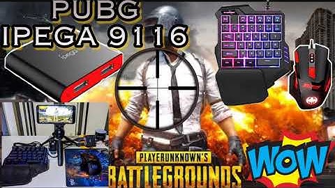 PUBG mobile on IPega 9116 keyboard and mouse Gameplay Tutorial
