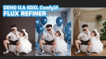 Stable Diffusion | U.A XL change background & FLUX refiner | DEMO Workflow | ComfyUI