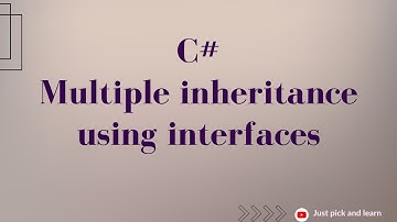 Multiple inheritance using interfaces in C# | C# object-oriented programming | C# oops