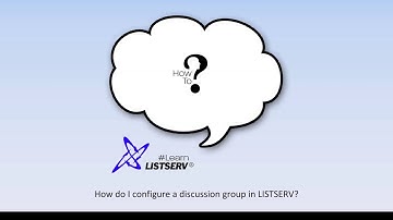 How to set up a discussion group in LISTSERV®