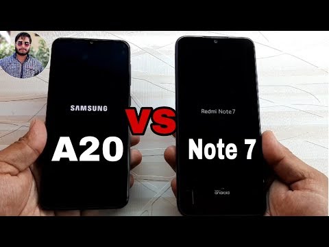 Samsung Galaxy A20 vs Redmi Note Speed Test Comparison 