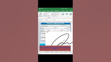🤢🤢Advanced Signature in Excel🤢🤢Signature in Excel||#ytshorts #shorts #short #shortsvideo #excel