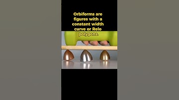Orbiforms are figures with a constant width curve or Relo polygons. #experiment #science #physics