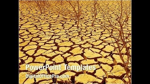Desert Trees PowerPoint Template Backgrounds - DigitalOfficePro #06565