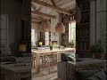 Rustic Library Cabin: Wood, Books & Cozy Fireplace #CabinLiving #RusticInterior