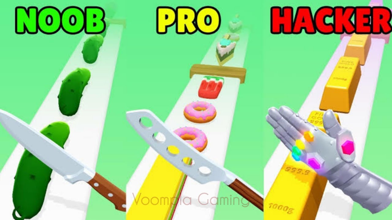 Perfect Slices - NOOB vs PRO vs HACKER Gameplay Android, iOS