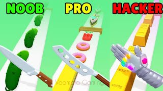 Perfect Slices - NOOB vs PRO vs HACKER Gameplay Android, iOS screenshot 3
