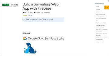 Qwiklabs | Build a Serverless Web App with Firebase [GSP643]