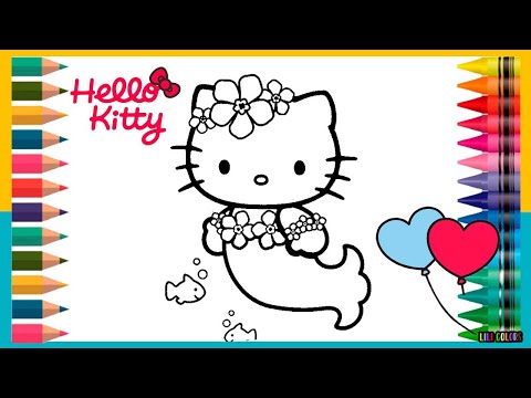 70 Desenhos Para Colorir Pintar Menina Menino Hello Kitty