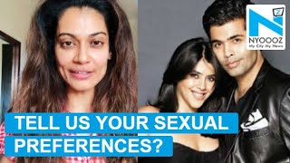 Payal Rohatgi questions Karan Johar & Ekta Kapoor about their sexuality