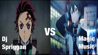 Kirito Vs Tanjiro Next Levelft Dj Spriggan, Magic Music Beat Made By Enigma Beats