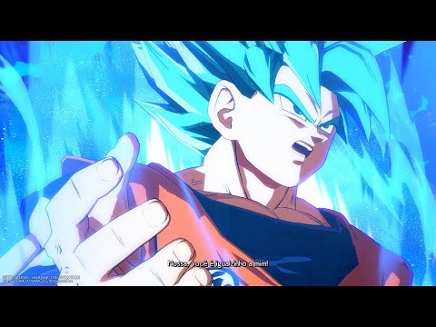 DRAGON BALL FIGHTERZ - GOKU SUPER SAYAJIN AZUL TODOS OS GOLPES E ESPECIAIS  