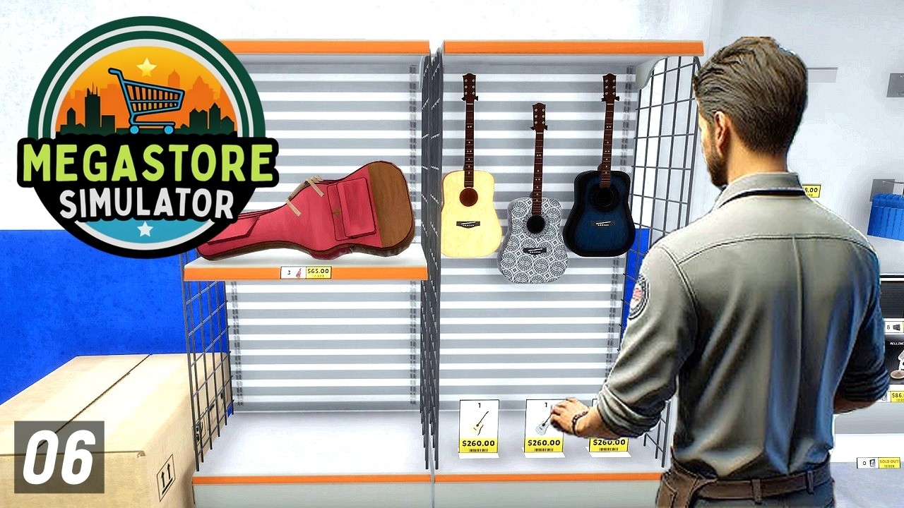 Megastore Simulator - Касса САМООБСЛУЖИВАНИЯ. ГИТАРЫ и ЖЕНСКАЯ ОДЕЖДА # 6