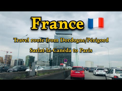 Travel Route From Dordogne,sarlat,Périgord To Pris,,France,4K