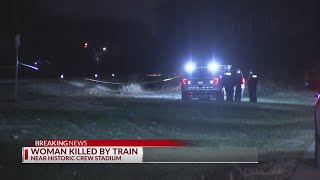 Woman struck by train found dead near Historic Crew Stadium