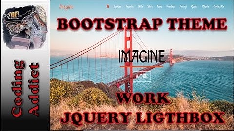 Bootstrap Theme 20 - Work Jquery Ligthbox Plugin