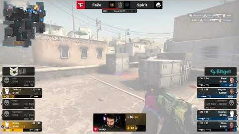 Twistzz 1v3 clutch to keep Spirit off map point