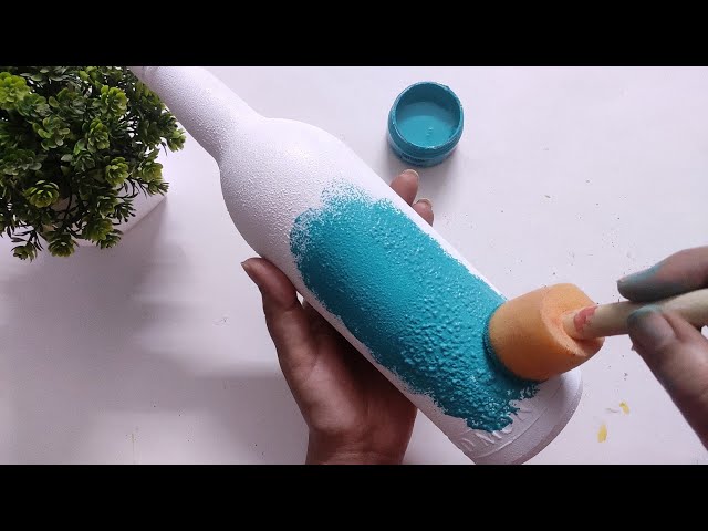 Super Easy Bottle Painting| DIY Bottle Art| Home Decor Ideas| Vibha's Craft Zone class=
