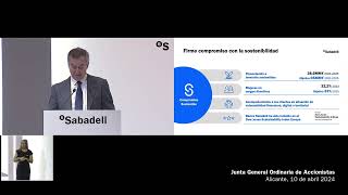 Junta General De Accionistas 2024 De Banco Sabadell - Banco Sabadell