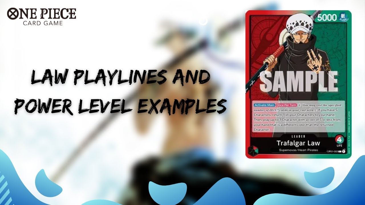 Trafalgar Law Playlines and Power Level - One Piece TCG