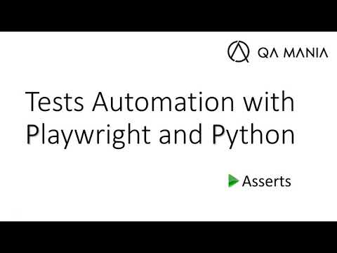 Playwright Python: 03.1  asserts