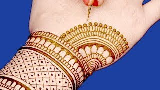 दिवाली के लिए Mehndi Design 521: Diwali सुंदर फूलों की मेहँदी रचायें, ईद की खुशियां मनायें