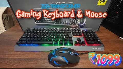 Zebronics Transformer Keyboard & Mouse | Review Video