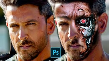 Photo editing | Photoshop Terminator Face Tutorial | photoshop tutorials | photo editor #editing