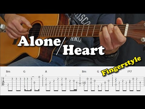 Alone - Heart - Fingerstyle Guitar Lesson I Tabs and Chords
