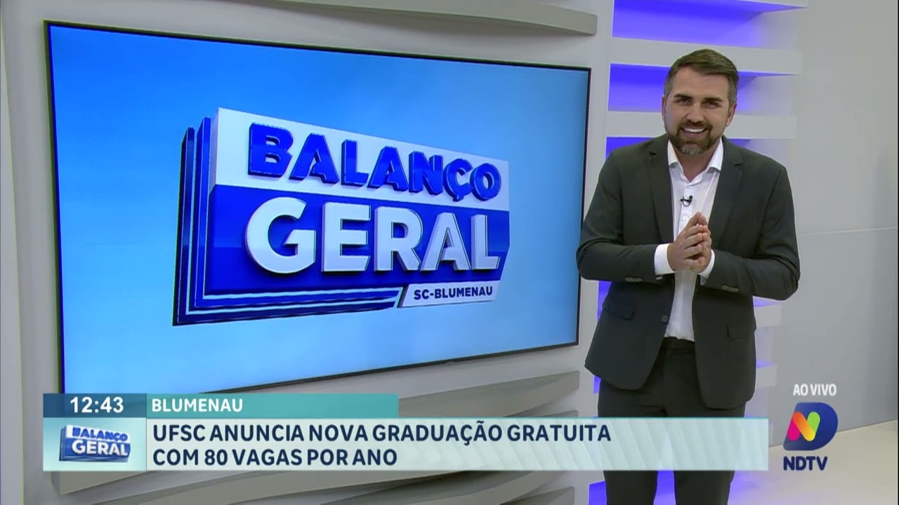 Blumenau: UFSC anuncia nova graduação gratuita com 80 vagas por ano. - QTU Questões do Universo