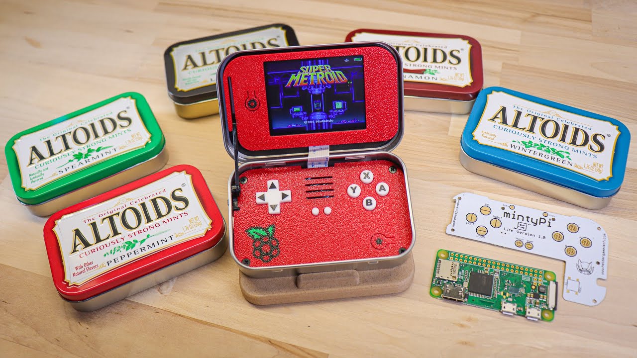 mintyPi Lite: Retro gaming console in an Altoids mint tin! 