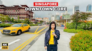 🇸🇬 Singapore City Tour | Singapore Downtown Core | Chinatown To Bugis Street 🌃