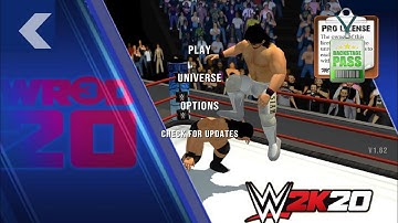 Wr3d 2k20 Mod Released|All Titles|New Match types|New Moves|Removable jacket|wr3d 2k20