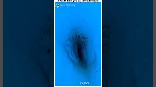 What to do if you fall into a crevasse/MSD survey #shorts