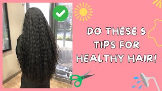 5 Ways to Start Growing Your Hair Long! (Try these steps for healthy hair)
