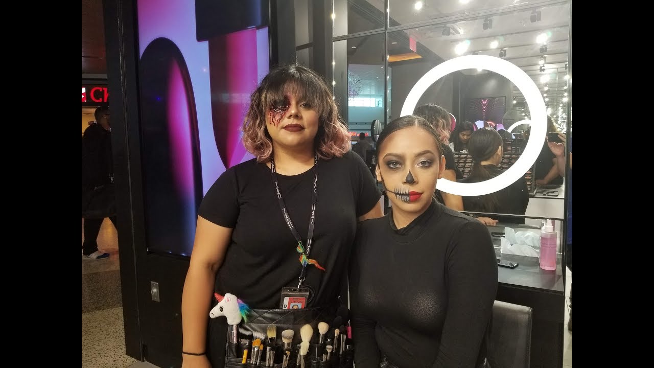 Halloween Makeup Tutorial with MAC at Dallas Love Field YouTube