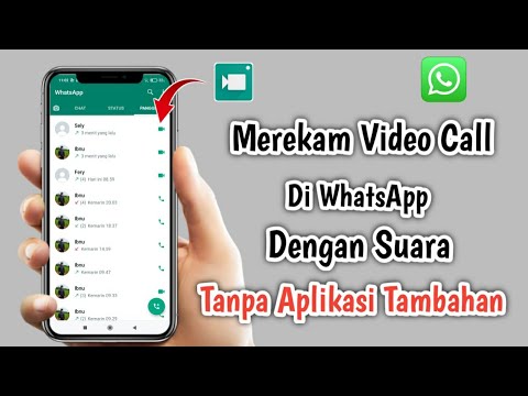 Cara merekam Layar video call whatsapp Dengan suara Tanpa aplikasi