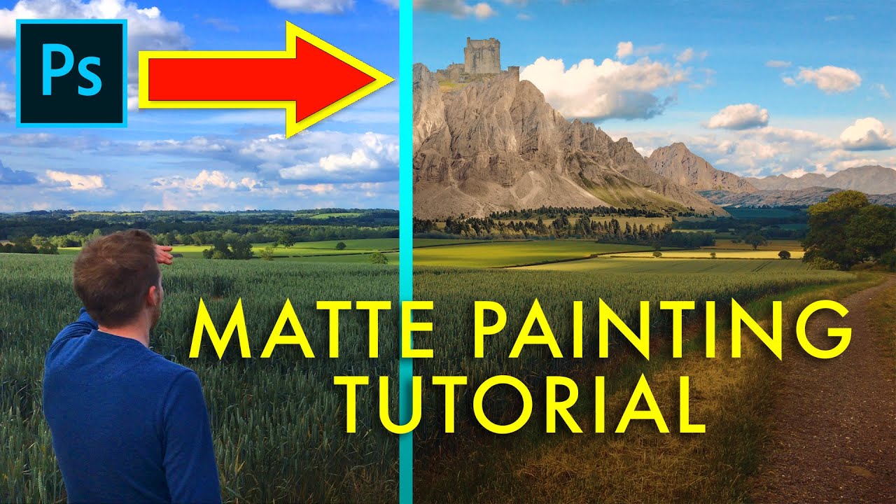 How To Create Digital Matte Paintings In Your Films | Photoshop \U0026 After Effects Tutorial