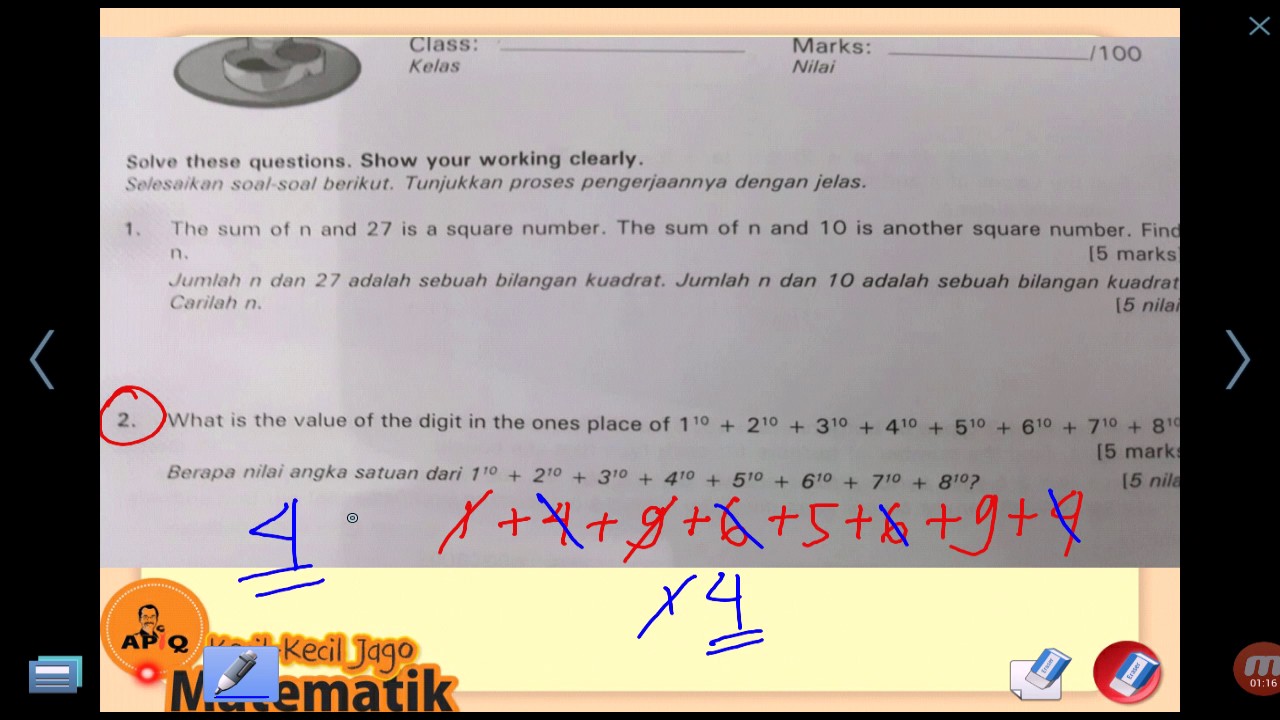 Soal Olimpiade Matematika Sd Materi Pecahan