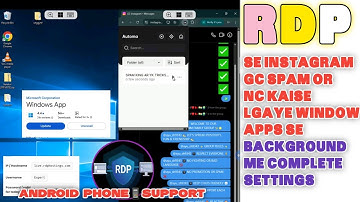 🔥Free RDP + Android Phone Se Instagram Group Chat Name Kaise Change Kare Or spam?| Complete Tutorial