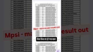 mpsi result out || mpsi cutoff marks || mpsi physical cutoff ||