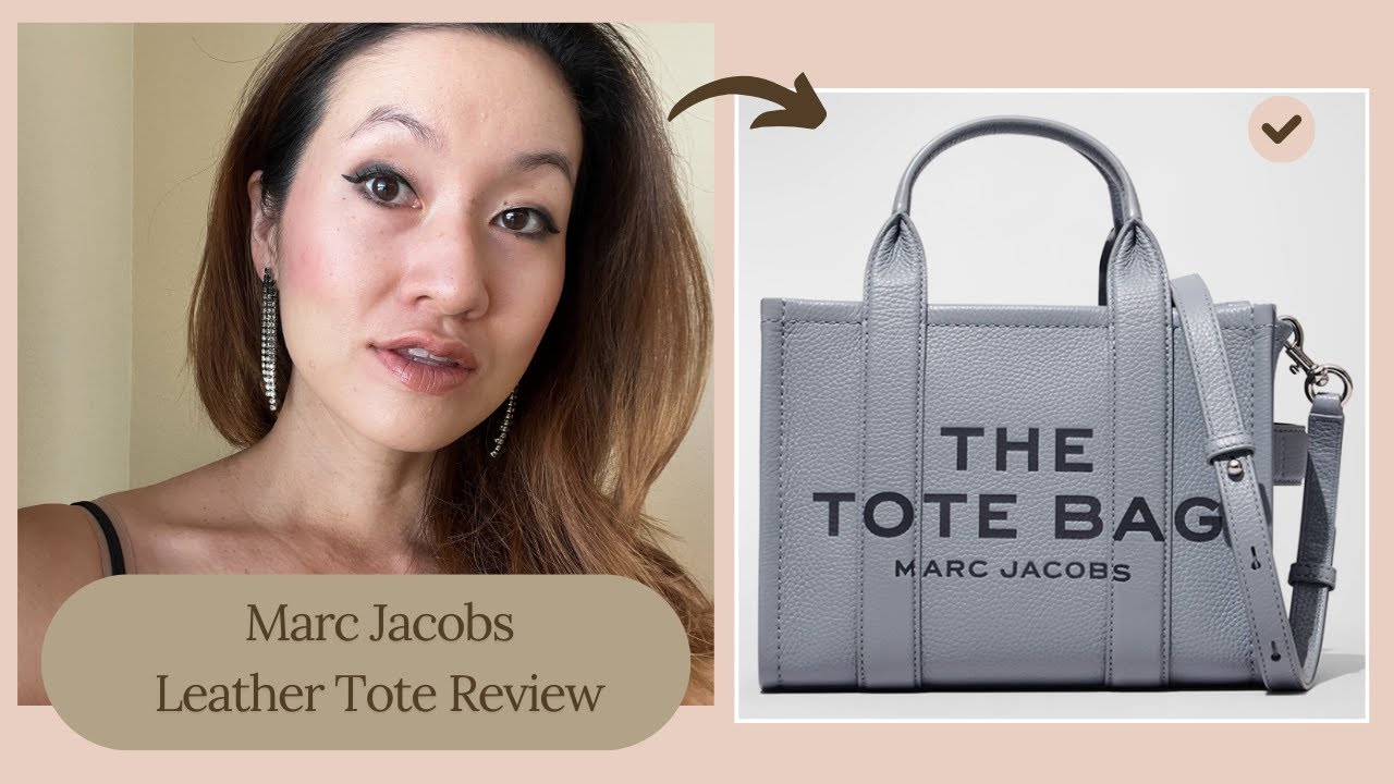 Marc Jacobs Small Leather Tote Bag Review + What Fits Inside - YouTube